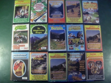 30 x Volks- Musik- Kassetten für Liebhaber rar!
