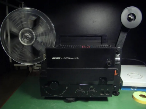Revue lux5055 sound b bgl. Eumig Super 8 Tonfilmprojektor für große Spulen (180 Meter)