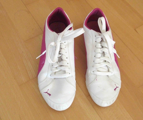 NEUWERTIGE Sneaker Turnschuhe von Puma Damen weißpink Größe 39
