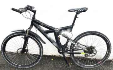 21-Gang Mountainbike, voll gefedert, Scheibenbremsen, fahrbereit