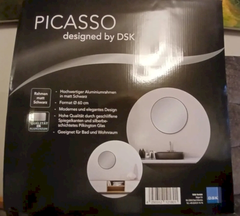 Runder Designerspiegel