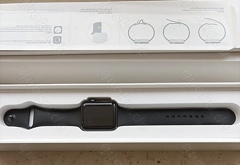 Armbanduhr Apple Watch in schwarz gebraucht in Originalverpackung