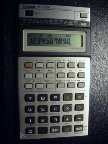 Casio FX-3500P programmierbarer Taschenrechner Kult Anfang der 80er