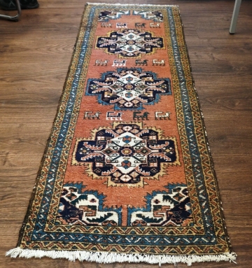 Orient-Perserteppich, Läufer, madeira-mischfarben, 211 x 71 cm