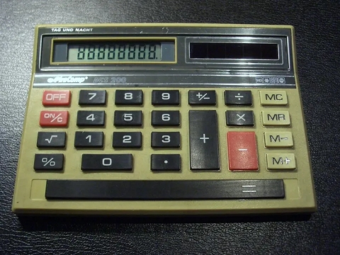 PiraComp DCS 200 vintage super rar! Tag und Nacht Taschenrechner