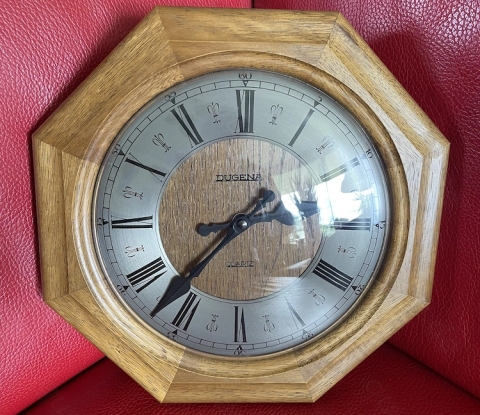 Wanduhr Dugena Quartz Analog Vintage läuft