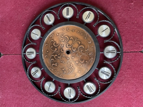 Zifferblatt Uhr Schmiedeeisen 28 cm