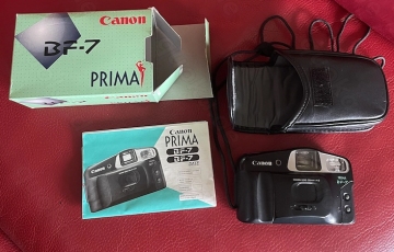 Canon Prima BF 7 35 mm Kamera neu im Originalkarton
