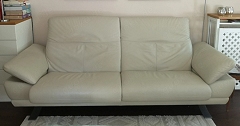 3-Sitzer Ledercouch