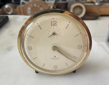 Junghans Bivox Wecker Messing mechanisch
