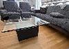 Couchtisch mit Glasplatte - TOP Zustand