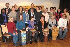Workshop afrikanische Chormusik vom 1. bis 4. April 2010 in der ev. Auferstehungskirche München-Westend