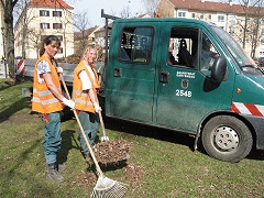 Frühjahrsputz auch in den Grünanlagen
