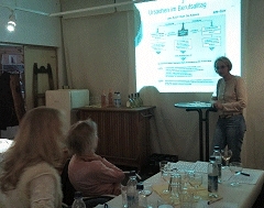 Burn Out - Andrea Meyer beim 19. Unternehmer-Stammtisch in Laim