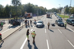 Rotlicht missachtet - sechs Personen leicht verletzt