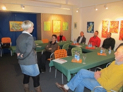 Pia Löffler beim 28. Unternehmer-Stammtisch in Laim