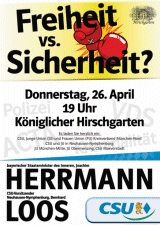 Innenminister Joachim Herrmann in Neuhausen-Nymphenburg