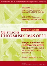 Schütz-Konzert in München und Bad Tölz