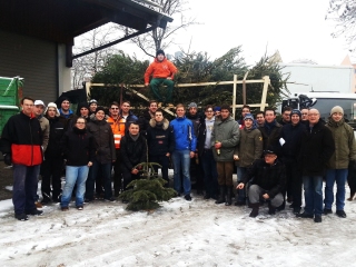 Christbaumentsorgung mit der Jungen Union - Her mit den Grünen!