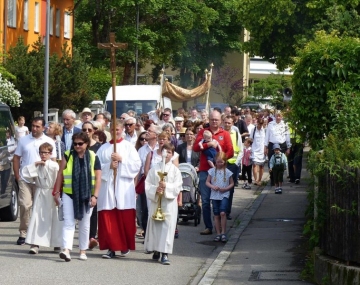 Fronleichnamsprozession im Pfarrverband Laim am 5. Juni