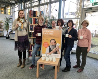 Gemeinsam gegen die Pappbecher-Flut: die Stadtbibliothek Laim macht mit!