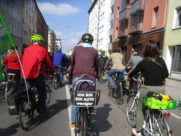 Münchner Radl-Sternfahrt - Laimer Radler waren dabei