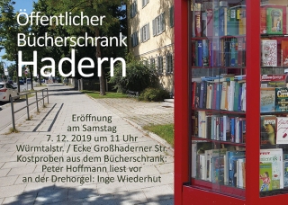 Der Bücherschrank Hadern wird eröffnet